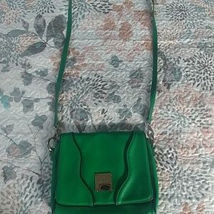 Green/Navy Blue-cross body purse